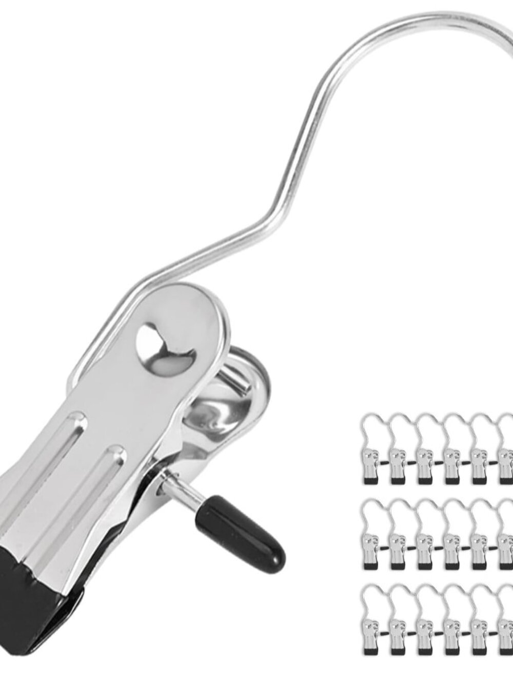 24 Pack Hanger Clips, Multi Function Clip Hooks, Laundry Hanging Hooks Clips, Cl